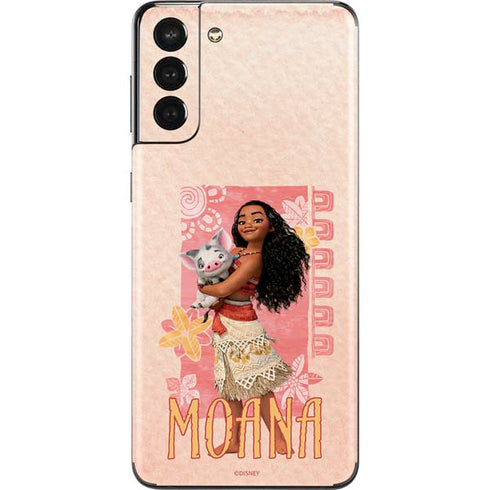 Disney Princess Moana and Pua Galaxy S21 Plus 5G Skin